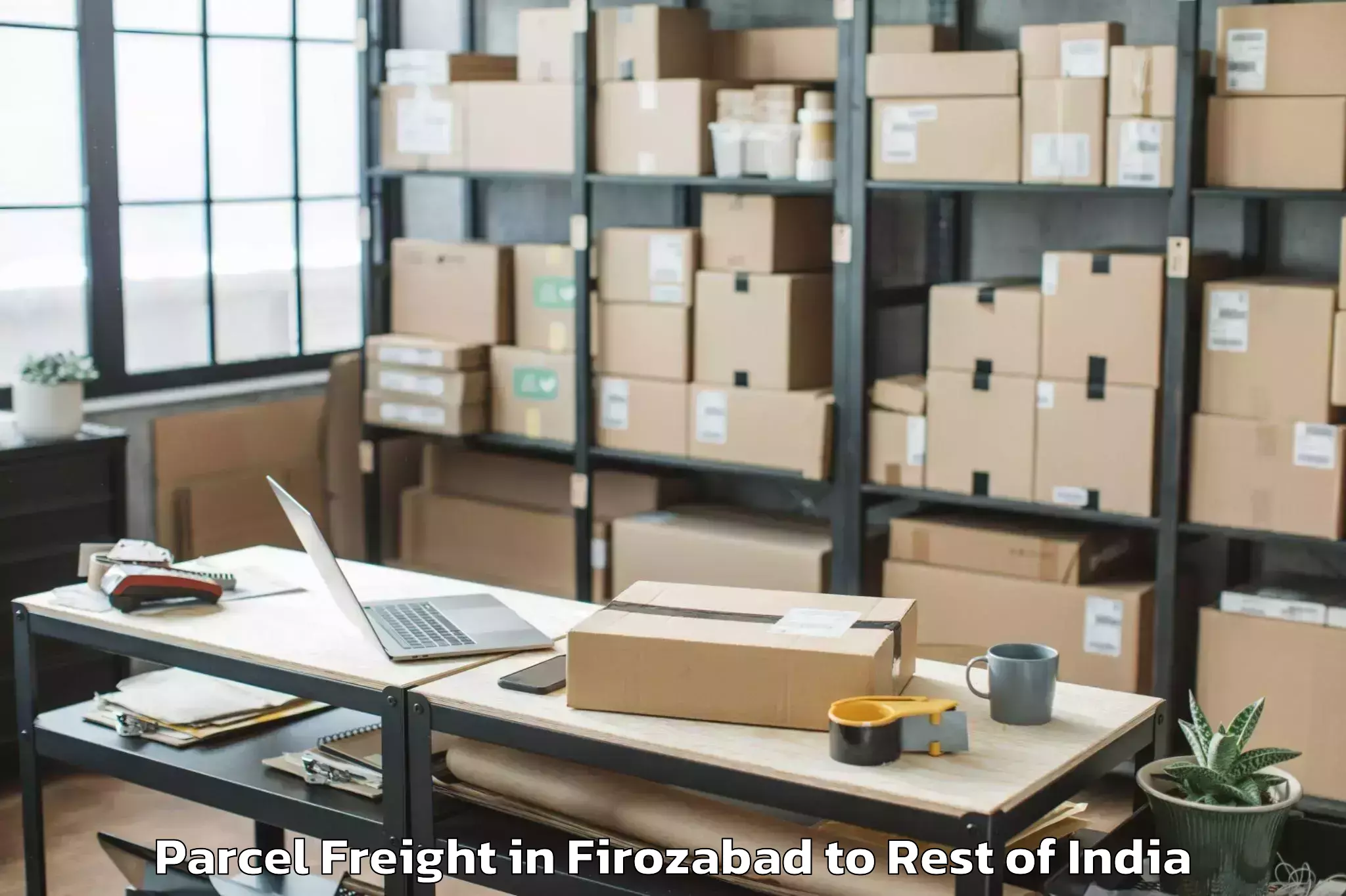 Book Firozabad to Thanamandi Parcel Freight